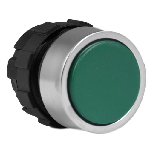 [/B3DGN] Push button green with metal ring