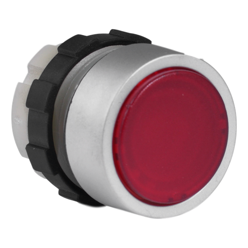 [/B3DRT] Drukknop rood met metalen ring