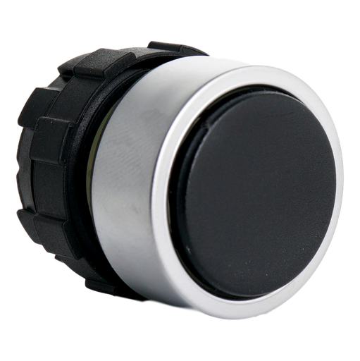 [/B3DSW] Push button black with metal ring