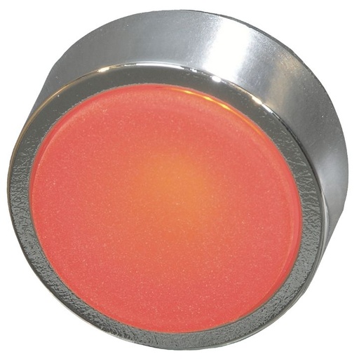 [/BC3DLRWS] Bouton poussoir blanc illuminé chrome