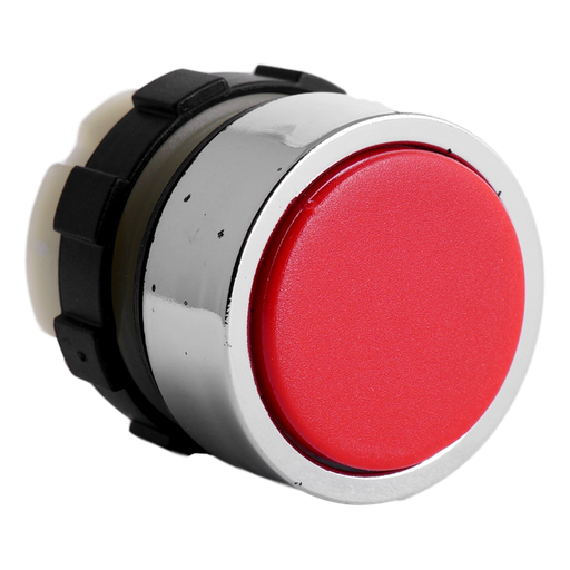 [/BC3DRT] Bouton poussoir rouge B&J bague chrome