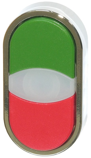 [/BC3DTGR] Bouton poussoir double vert/rouge