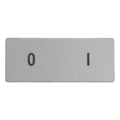 [/BK401] Plaque alu grave  " 0-1"
