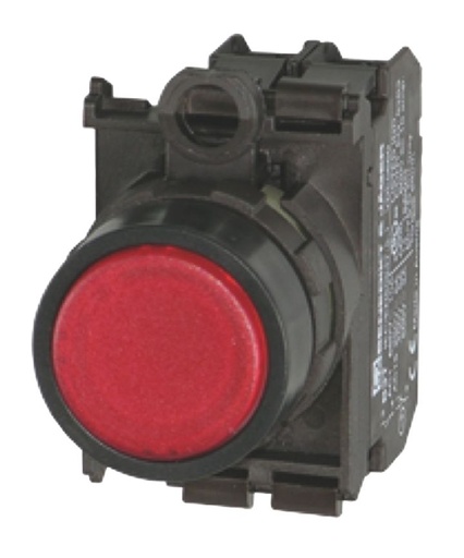 [/BS3DLRT11L230] Bouton poussoir lumineux IP67 rouge