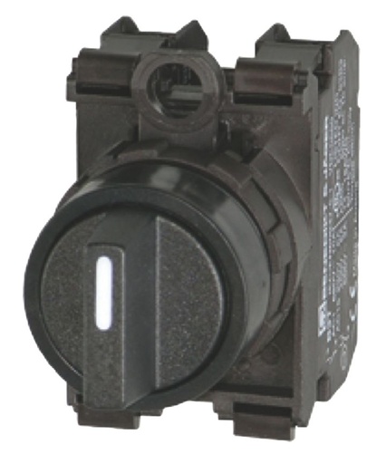 [/BS3KN211] Rotary knob 0-I black with plastic bezel black