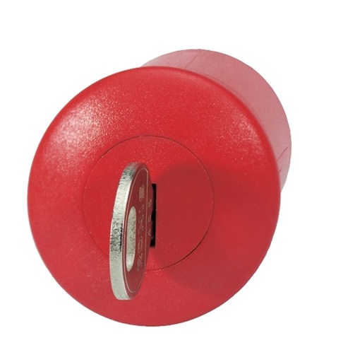 [/BS3P34RT0] Vuistslagschak 0 draaien-trekken ø40mm rood met zw PVC ring