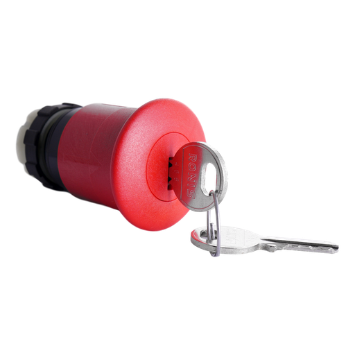 [/BS3P44S3] EMERGENCY-STOP push-pull-butt. Ø 40mm red, with 2 keys