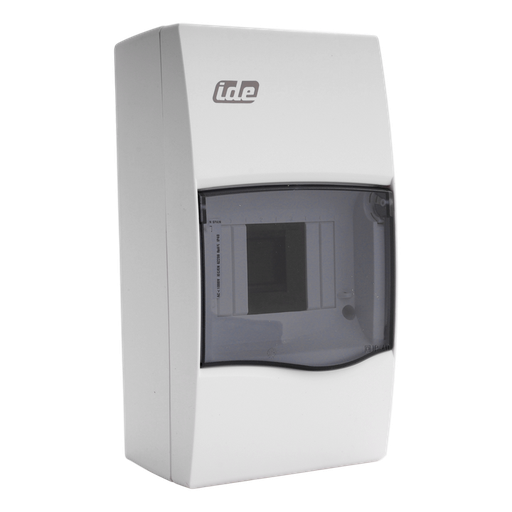 [/BV4PT/RR] Opbouw. kast IP40 Combi transp. deur 4 mod. + borniers