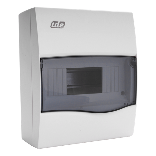 [/BV8PT/RR] opb. kast IP40 Combi transp. deur 8 mod. + borniers