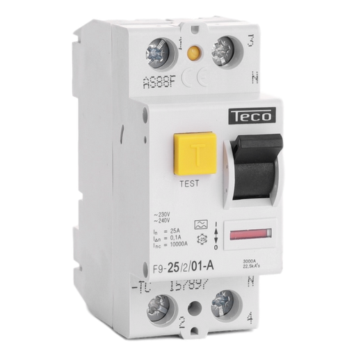 [/F925201A] Inter. diff. Teco 2P 25A 100mA Type A