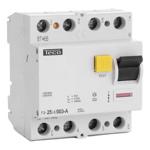 [/F9254003A] Residual current circuit breaker TC 4P 25A 30mA type A