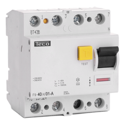 [/F940401A] Diff. schak. Teco 4P 40A 100mA Type A