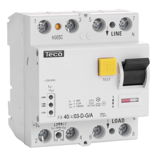 [/F940403DGA] Diff. schak. Teco 4p 40A 300mA Dig. Type A
