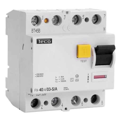 [/F940403SA] Inter. diff. Teco 4P 40A 300mA Type S-A