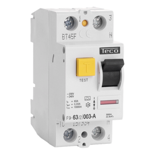 [/F9632003A] Diff. schak. Teco 2P 63A 30mA Type A