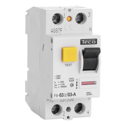 [/F963203A] Diff. schak. Teco 2P 63A 300mA Type A