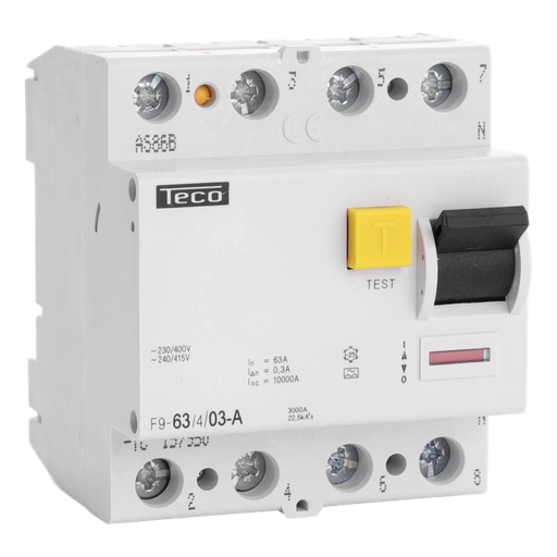 [/F963403A] Inter. diff. Teco 4P 63A 300mA Type A