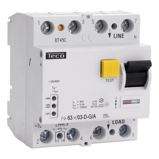 [/F963403DGA] Inter. diff. Teco 4p 63A 300mA Dig. Type A