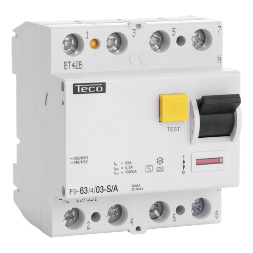 [/F963403SA] Inter. diff. Teco 4P 63A 300mA Type S-A