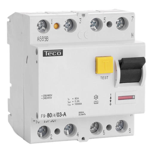 [/F980403A] Residual current circuit breaker TC  4P 80A 300mA type A