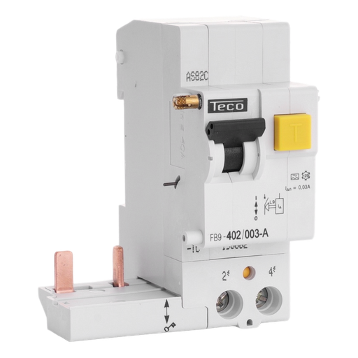 [/FB9402003A] RCCB trip block Teco 2P max 40A 30mA type A