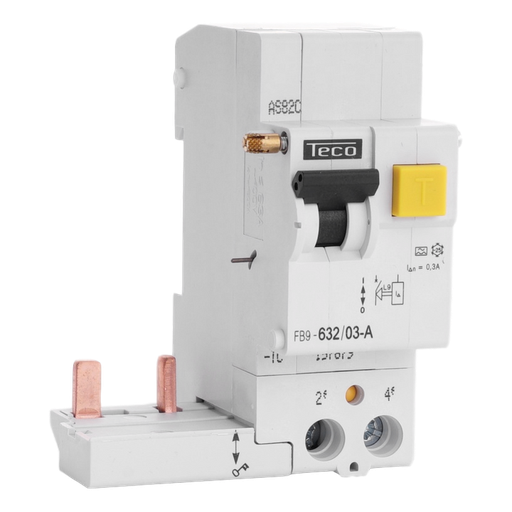 [/FB963203A] RCCB trip block Teco 2P 63A  300mA type A