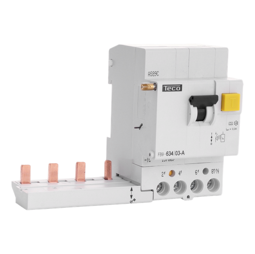 [/FB963403A] RCCB trip block Teco 4P 63A  300mA type A