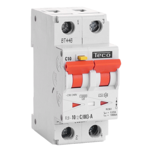 [/FL9102C003A] Disj. diff. Teco 2p 10A Courbe C Type A 30mA