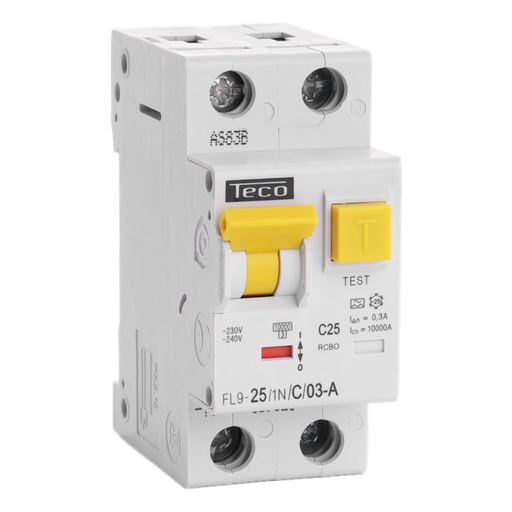 [/FL9251NC003A] Disj. diff. Teco 1N 25A Courbe C Type A 30mA
