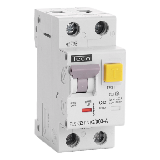 [/FL9321NC003A] Disj. diff. Teco 1N 32A Courbe C Type A 30mA