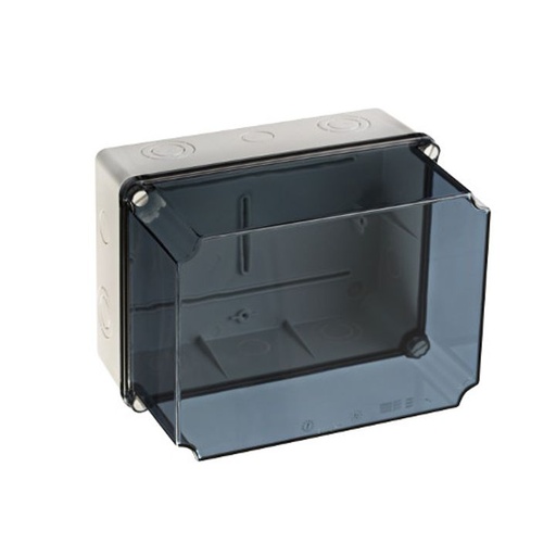 [/GSXT231] Junction box 241x180x175 without cable gland + transparent higher cover