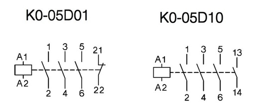 [/K005D0124] Industriële micro-contactor 4kW 3~400V 24V 50/60Hz