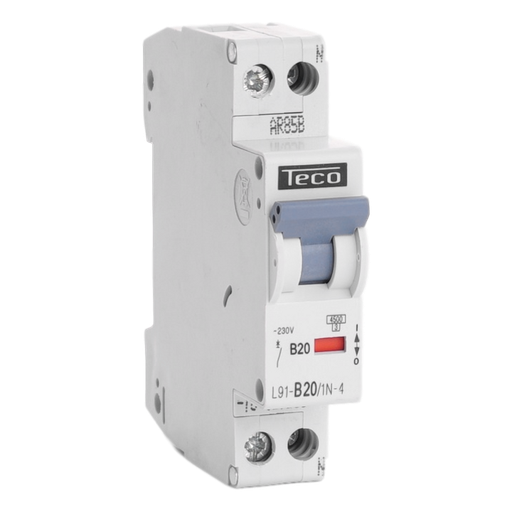 [/L91B201N4] MCB TC 1N 20A 4,5kA Curve B 1mod.