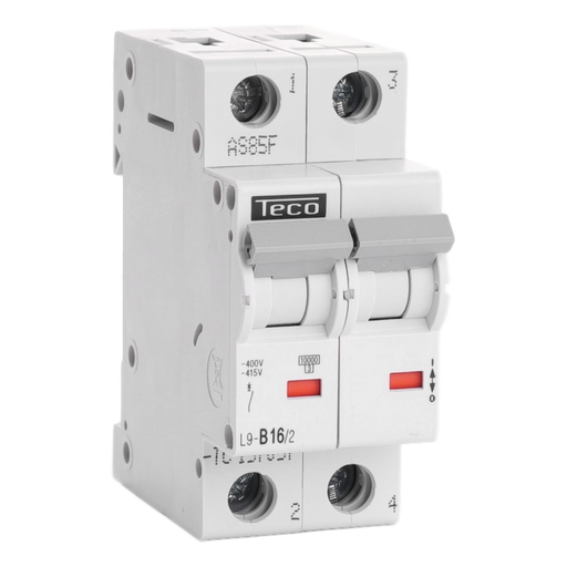 [/L9B162] Automaat Teco 2P 16A 10kA Curve B