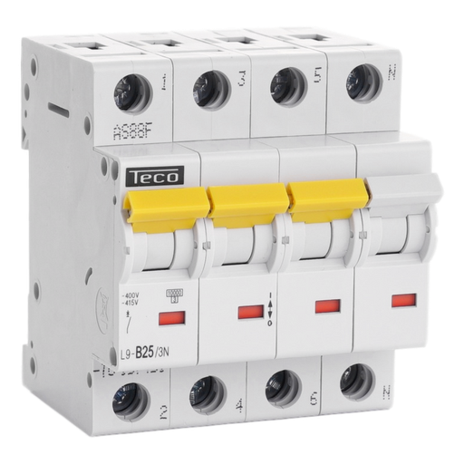 [/L9B253N] MCB Teco 3N 25A 10kA Curve B