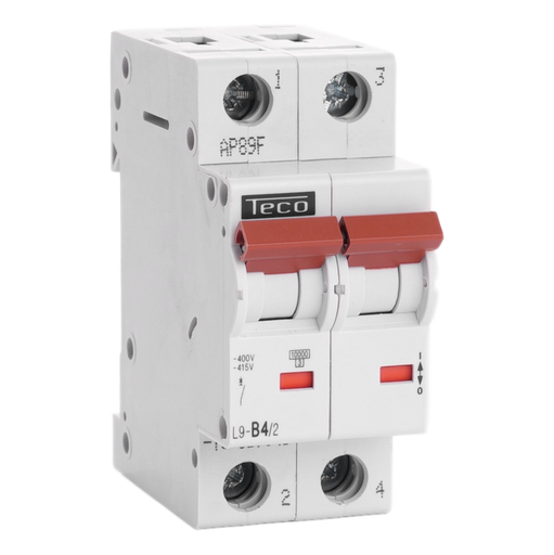 [/L9B42] Disjoncteur Teco 2P 4A 10kA Courbe B