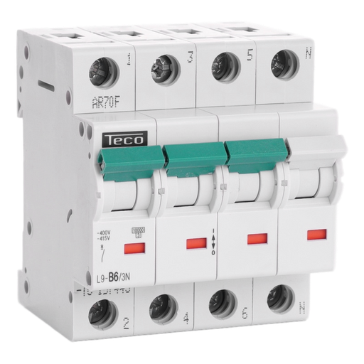 [/L9B63N] Automaat Teco 3N 6A 10kA Curve B