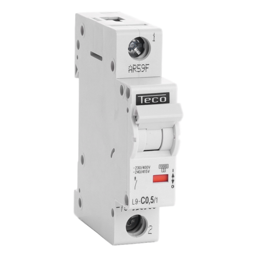 [/L9C0.51] Automaat Teco 1P 0,5A 10kA Curve C