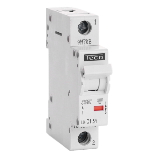 [/L9C1.51] Automaat Teco 1P 1,5A 10kA Curve C