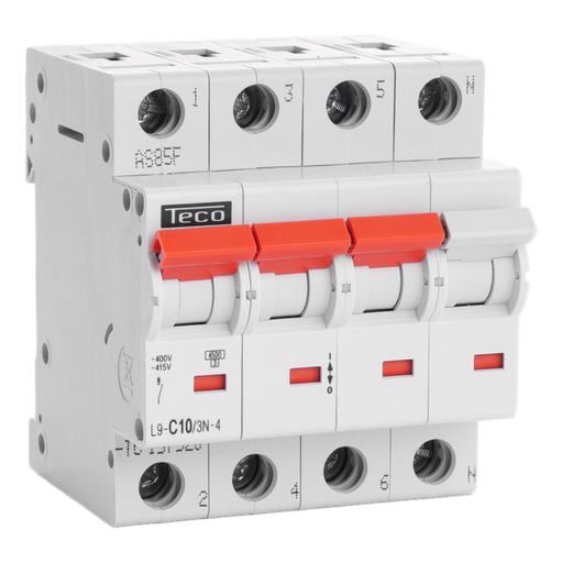 [/L9C103N4] MCB Teco 3N 10A 4,5kA Curve C