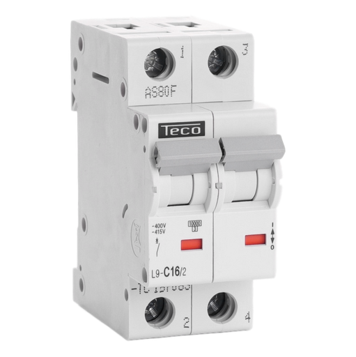 [/L9C162] Automaat Teco 2P 16A 10kA Curve C