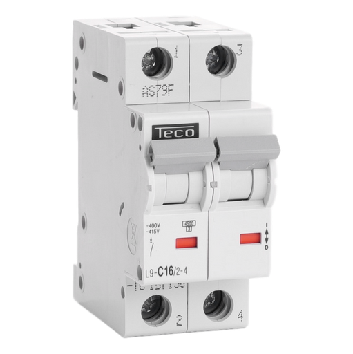[/L9C1624] Automaat Teco 2P 16A 4,5kA Curve C
