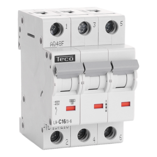 [/L9C1636] Automaat Teco 3P 16A 6kA Curve C
