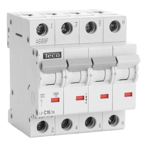 [/L9C163N] Disjoncteur Teco 3N 16A 10kA Courbe C