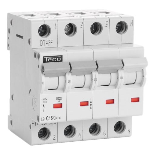 [/L9C163N4] Disjoncteur Teco 3N 16A 4.5kA Courbe C