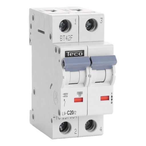 [/L9C202] Automaat Teco 2P 20A 10kA Curve C