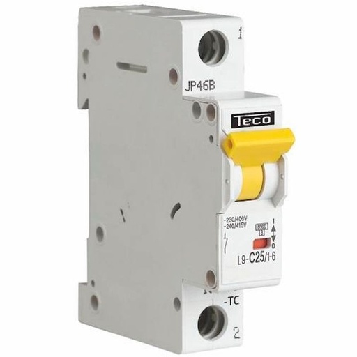 [/L9C2516] Disjoncteur Teco 1P 25A 6kA Courbe C