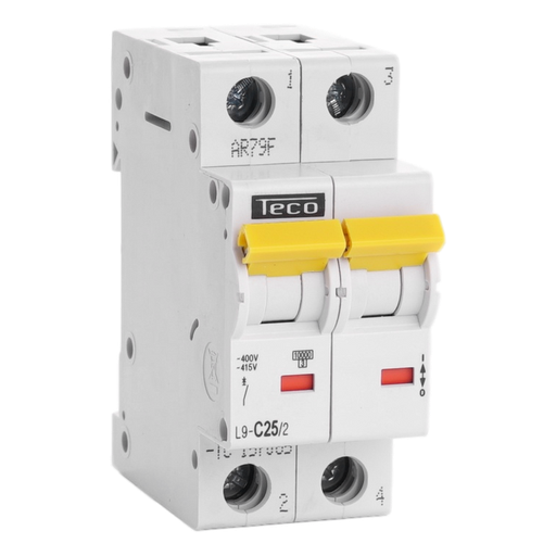 [/L9C252] Automaat Teco 2P 25A 10kA Curve C
