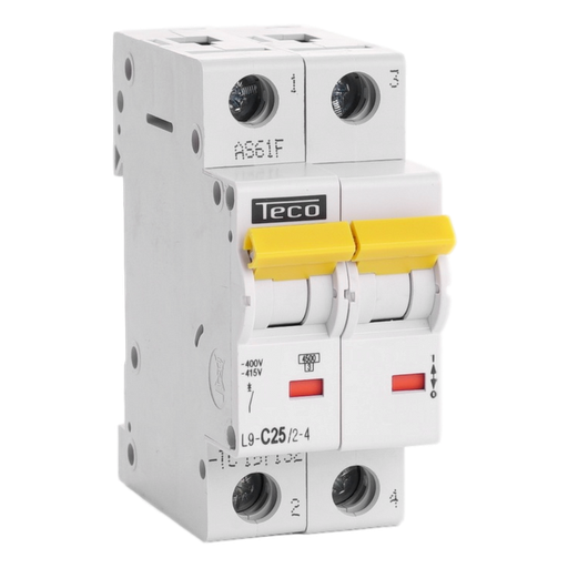 [/L9C2524] Automaat Teco 2P 25A 4,5kA Curve C