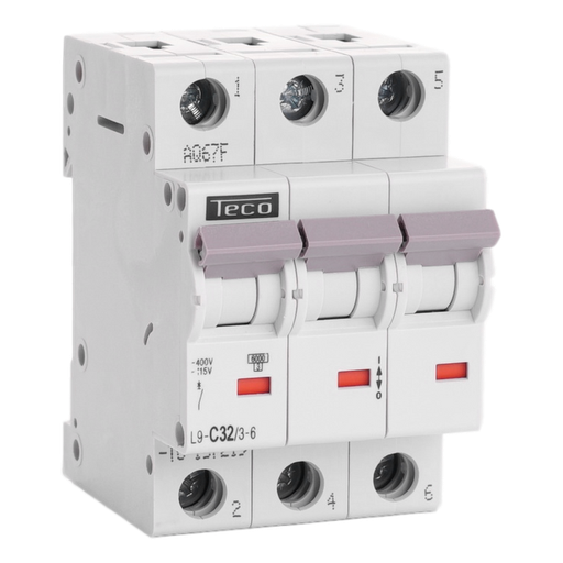 [/L9C3236] Automaat Teco 3P 32A 6kA Curve C